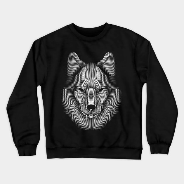 Patrick Seymour • Wolf Crewneck Sweatshirt by PatrickSeymour